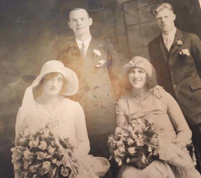 Rose Marie and Jack Doug, Elvira and Willie Wallengren at sister Louise De Rosa’s wedding 